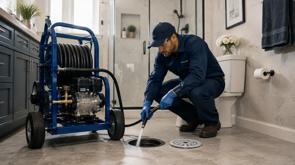 Bathroom Drain Hydro Jetting in Camarillo
