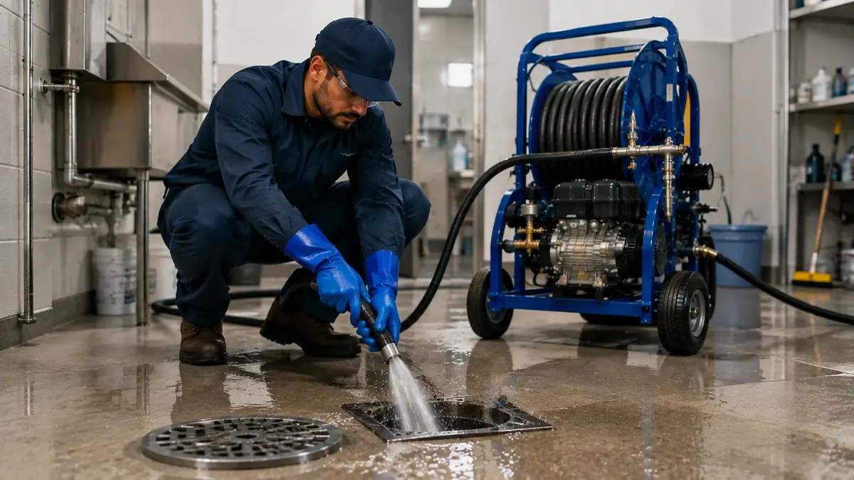 Floor Drain Hydro Jet Cleaning in Camarillo