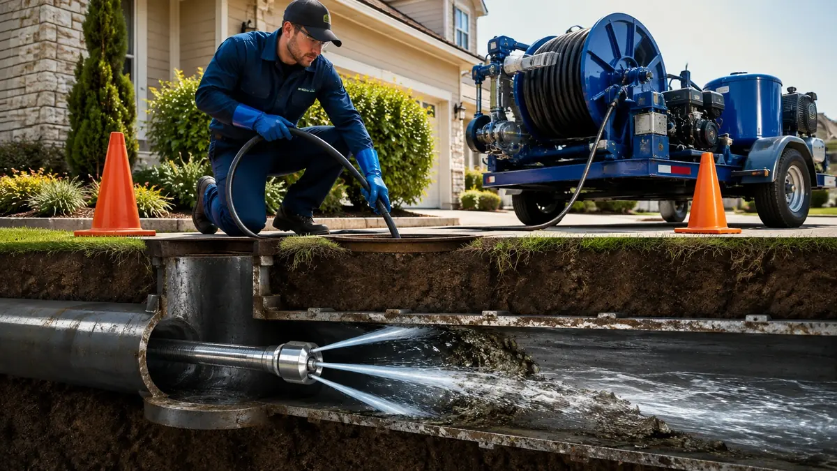 Main Sewer Line Hydro Jet Cleaning in Camarillo