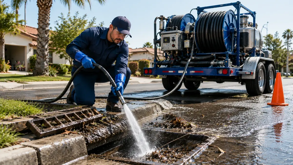 Storm Drain Hydro Jet Cleaning in Camarillo
